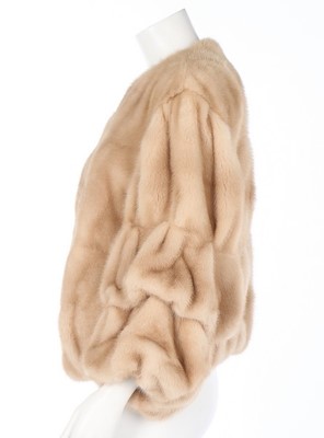 Lot 18 - A Lanvin champagne-coloured mink evening...