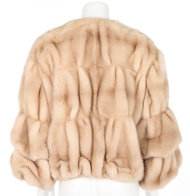 Lot 18 - A Lanvin champagne-coloured mink evening...
