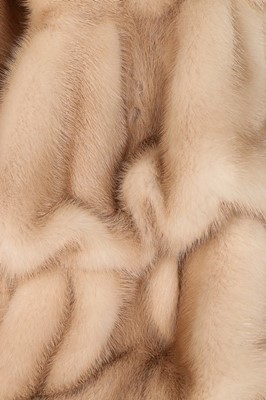 Lot 18 - A Lanvin champagne-coloured mink evening...
