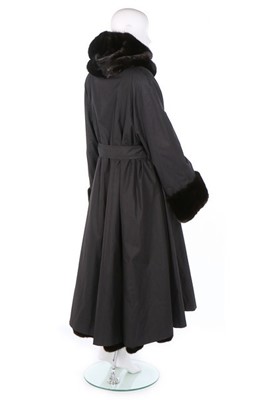 Lot 19 - A fine Mendle reversible black mink coat,...