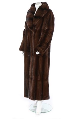 Lot 20 - A fine Fendi brown mink coat, labelled,...