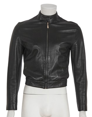 Lot 310 - An Yves Saint Laurent by Hedi Slimane men's black leather Café racer jacket, circa 1999