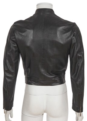 Lot 310 - An Yves Saint Laurent by Hedi Slimane men's black leather Café racer jacket, circa 1999