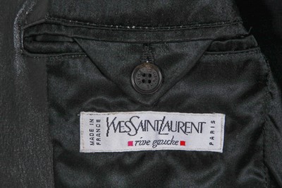 Lot 310 - An Yves Saint Laurent by Hedi Slimane men's black leather Café racer jacket, circa 1999