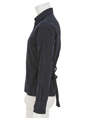 Lot 310 - An Yves Saint Laurent by Hedi Slimane men's black leather Café racer jacket, circa 1999