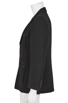 Lot 300 - A Saint Laurent by Anthony Vaccarello men's black grain de poudre safari jacket, 2022