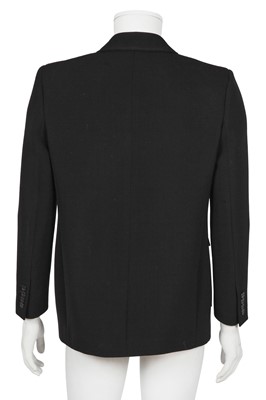 Lot 300 - A Saint Laurent by Anthony Vaccarello men's black grain de poudre safari jacket, 2022