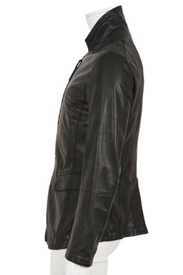 Lot 311 - An Armani men's black lambskin jacket, circa 2010