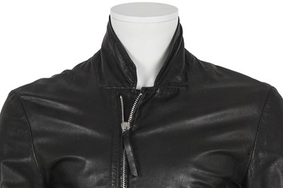 Lot 311 - An Armani men's black lambskin jacket, circa 2010
