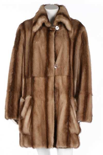 Lot 21 - A Fendi light brown mink coat, probably 1990s,...