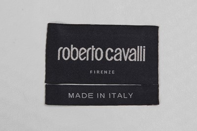 Lot 314 - A Roberto Cavalli men's ivory snakeskin jacket, 2010s