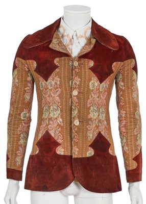 Lot 574 - A Forbidden Fruit men's suede and furnishing fabric jacket, 1970s