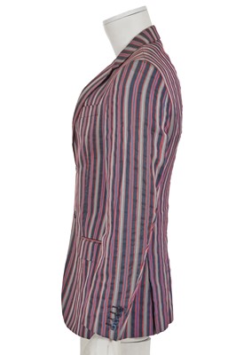 Lot 318 - An Alexander McQueen men's striped silk-blend blazer, 2006