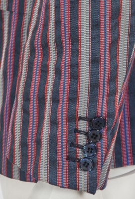 Lot 318 - An Alexander McQueen men's striped silk-blend blazer, 2006