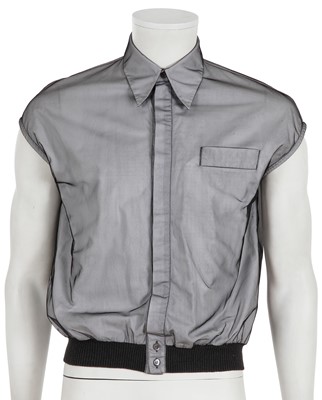 Lot 320 - An Alexander McQueen men's mesh and cotton top, circa 1997-98