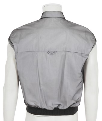 Lot 320 - An Alexander McQueen men's mesh and cotton top, circa 1997-98