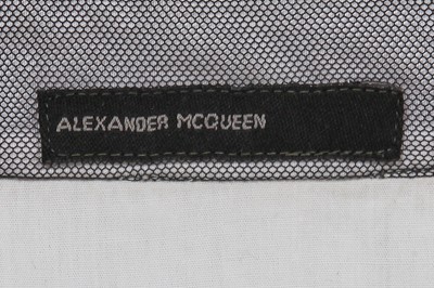 Lot 320 - An Alexander McQueen men's mesh and cotton top, circa 1997-98