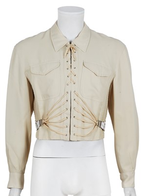 Lot 505 - A Jean Paul Gaultier men's ivory gabardine jacket, circa 1989-90