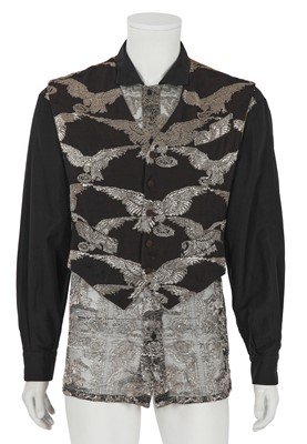 Lot 509 - Two Jean Paul Gaultier men's metallic embroidered tops, ‘Les Rétros-modernes’ collection, Spring-Summer 1988