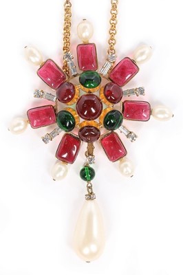 Lot 49 - A Chanel sautoir, probably Gripoix, 1993,...