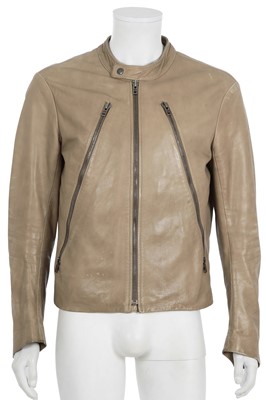 Lot 323 - A Maison Martin Margiela men's beige leather jacket, Spring-Summer 2008