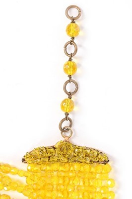 Lot 50 - A Coppola e Toppo yellow beaded choker...