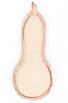 Lot 105 - An embroidered pin cushion, French, late 18th...