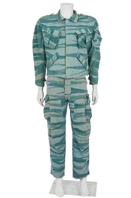 Lot 549 - An Antony Price men's printed cotton 'G.I.' ensemble, Autumn-Winter 1983-84