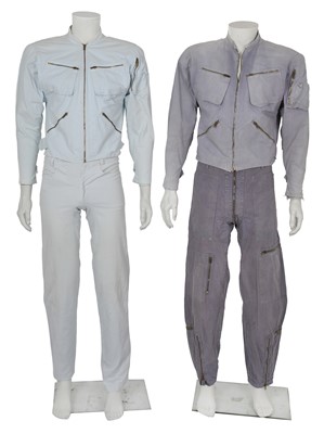 Lot 554 - Two Antony Price men's cotton bomber jacket ensembles, circa 1983