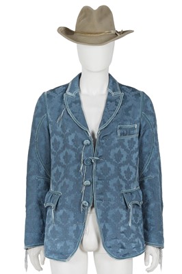 Lot 451 - A rare Number (N)ine men’s blue silk-wool blend jacket, 'A Closed Feeling' collection, Autumn-Winter 2009-10