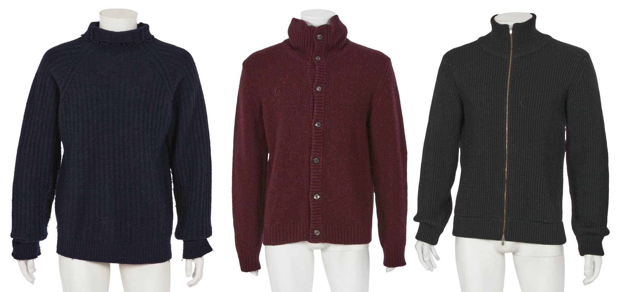 Lot 322 - Three Maison Martin Margiela knitted wool tops, 2000s