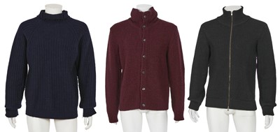 Lot 322 - Three Maison Martin Margiela knitted wool tops, 2000s