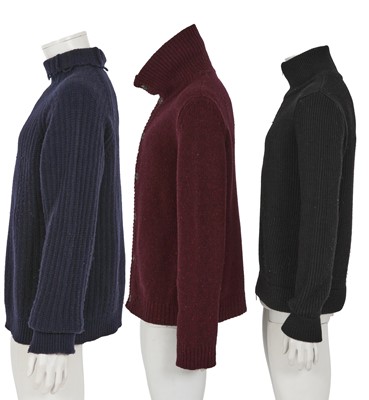 Lot 322 - Three Maison Martin Margiela knitted wool tops, 2000s