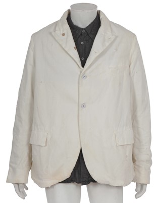 Lot 460 - A Paul Harnden men's white and black cotton and silk ensemble, 2000s