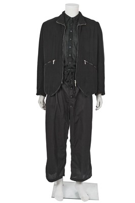 Lot 452 - A Paul Harnden men's black silk and cotton ensemble, 2000s