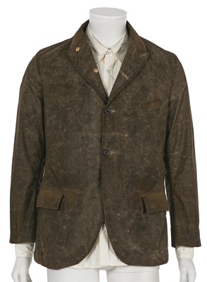 Lot 465 - A Paul Harnden men's waxed jacket and cotton shirt ensemble, 2000s