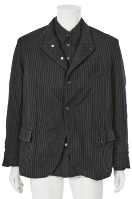 Lot 454 - A Paul Harnden men's wool jacket and cotton shirt ensemble, 2000s