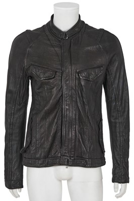 Lot 406 - A Julius men's black sheepskin jacket, Autumn-Winter 2008-09