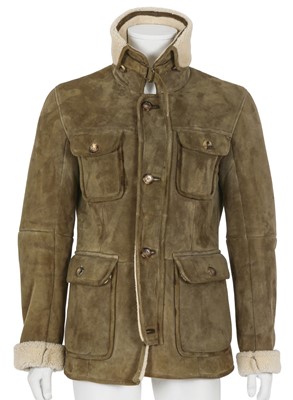 Lot 309 - An Yves Saint Laurent by Stefano Pilati men's brown shearling coat, circa 2007