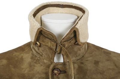 Lot 309 - An Yves Saint Laurent by Stefano Pilati men's brown shearling coat, circa 2007