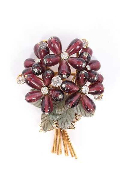 Lot 54 - An Iradj Moini floral bouquet brooch, 1990s,...