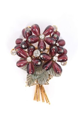 Lot 54 - An Iradj Moini floral bouquet brooch, 1990s,...