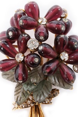 Lot 54 - An Iradj Moini floral bouquet brooch, 1990s,...