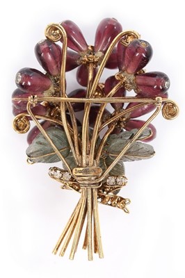 Lot 54 - An Iradj Moini floral bouquet brooch, 1990s,...
