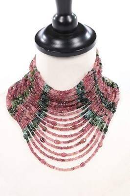 Lot 52 - An Iradj Moini Maasai-inspired tourmaline...