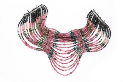 Lot 52 - An Iradj Moini Maasai-inspired tourmaline...