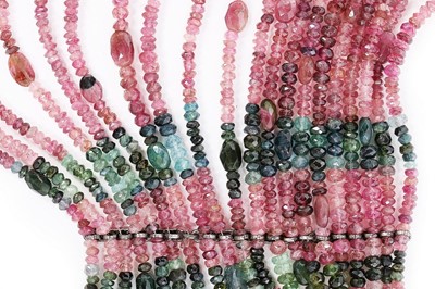 Lot 52 - An Iradj Moini Maasai-inspired tourmaline...