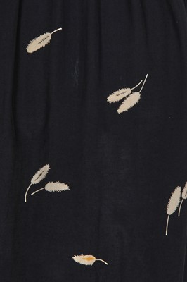 Lot 1 - A Comme des Garçons printed navy rayon wrap-dress, 1970s