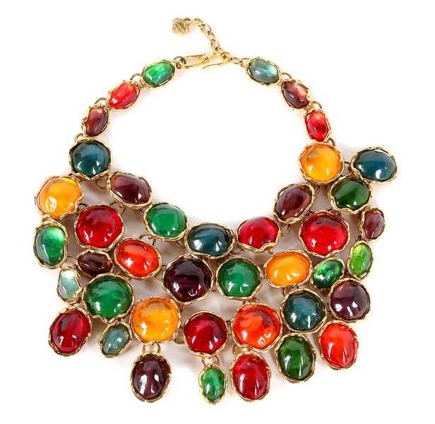 Lot 53 - An Yves Saint Laurent Rive Gauche chunky `gem'...