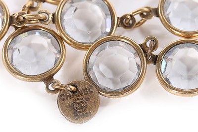 Lot 47 - A Chanel clear glass sautoir, 1981, signed and...